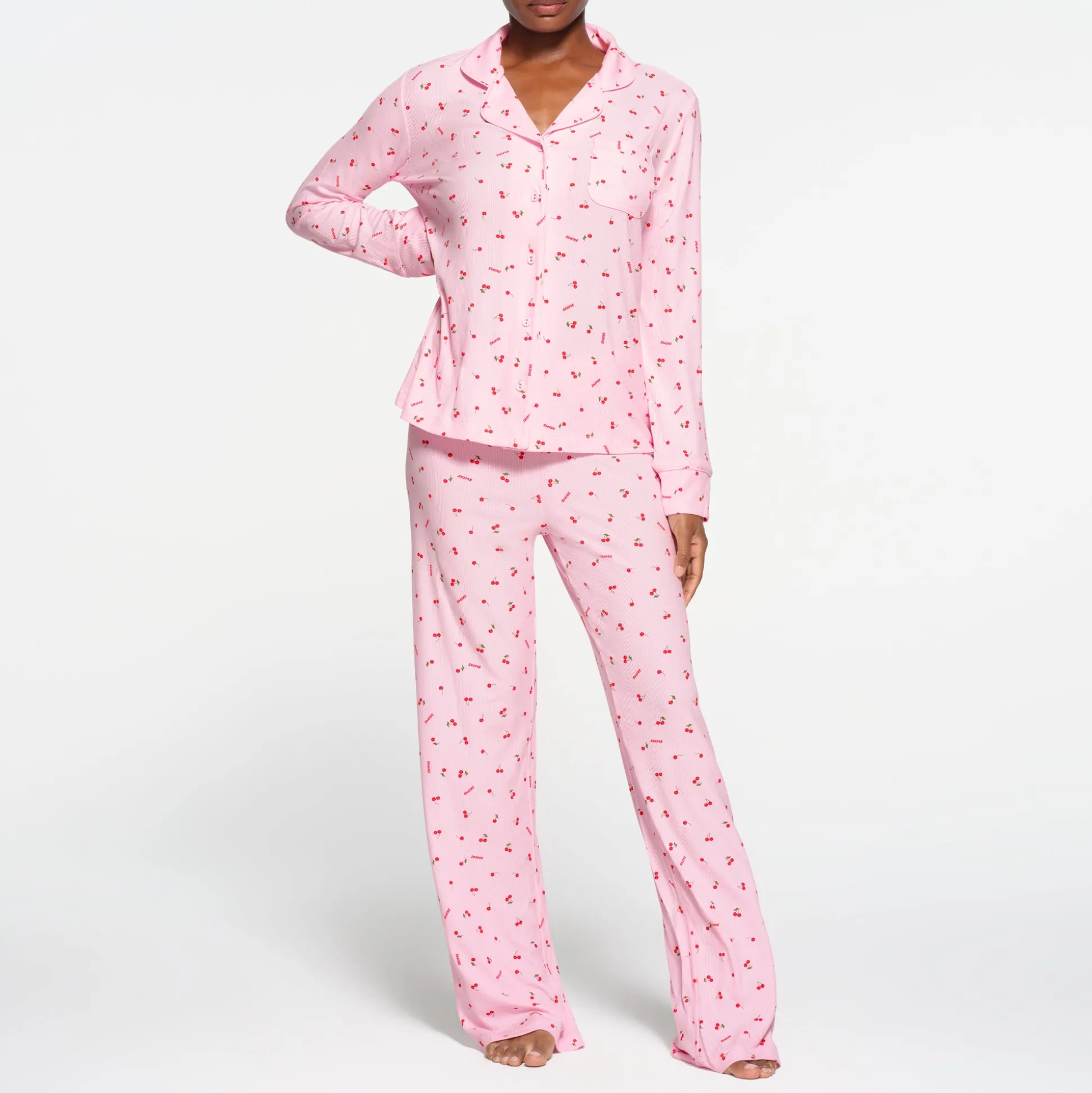 SOFT LOUNGE SLEEP SET | CHERRY BLOSSOM PRINT