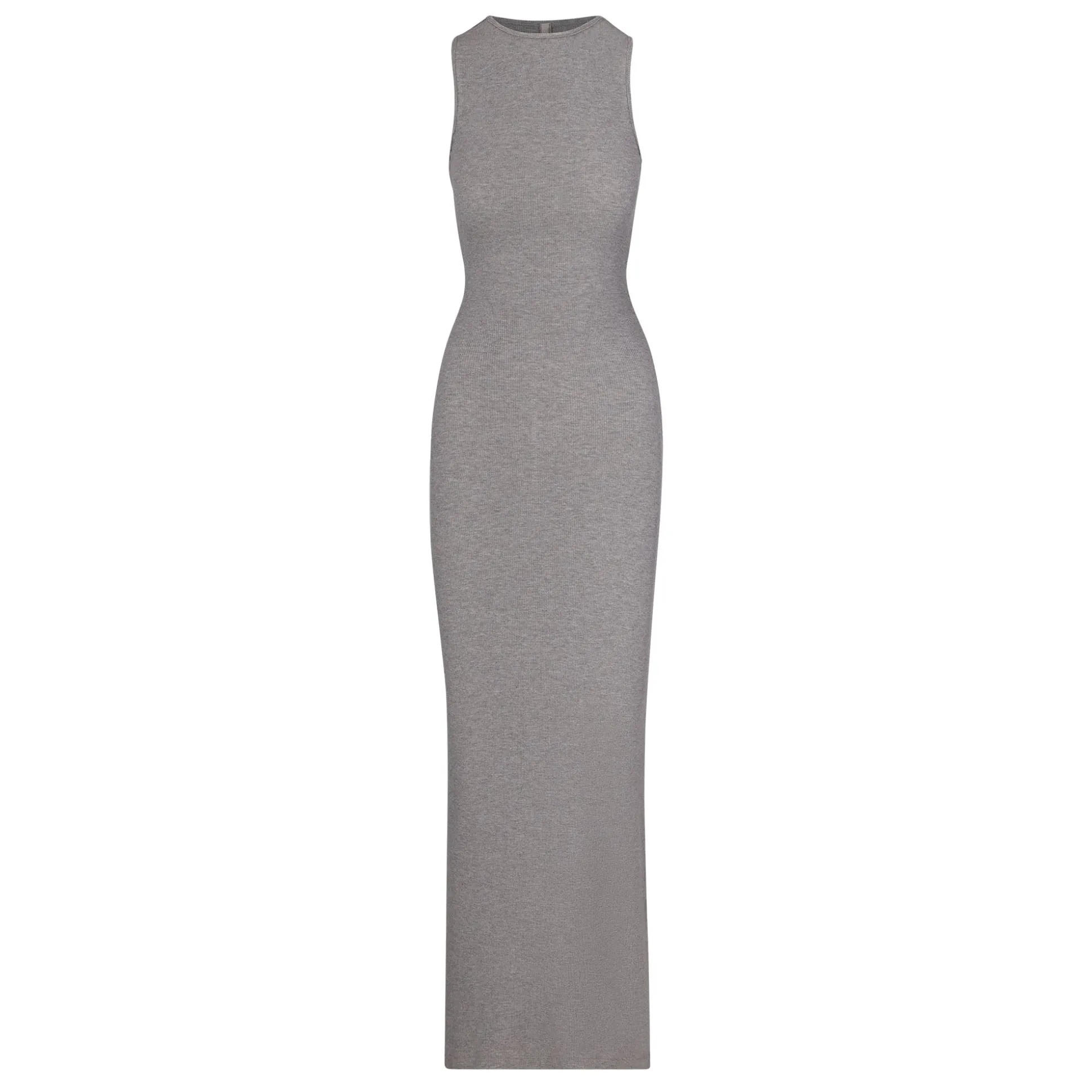 SOFT LOUNGE SLEEVELESS LONG DRESS | HEATHER GREY