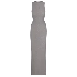 SOFT LOUNGE SLEEVELESS LONG DRESS | HEATHER GREY