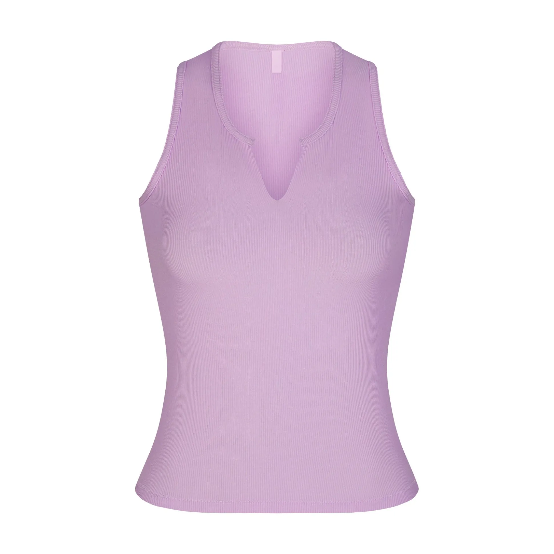 SOFT LOUNGE SPLIT NECK TANK | SUGAR PLUM