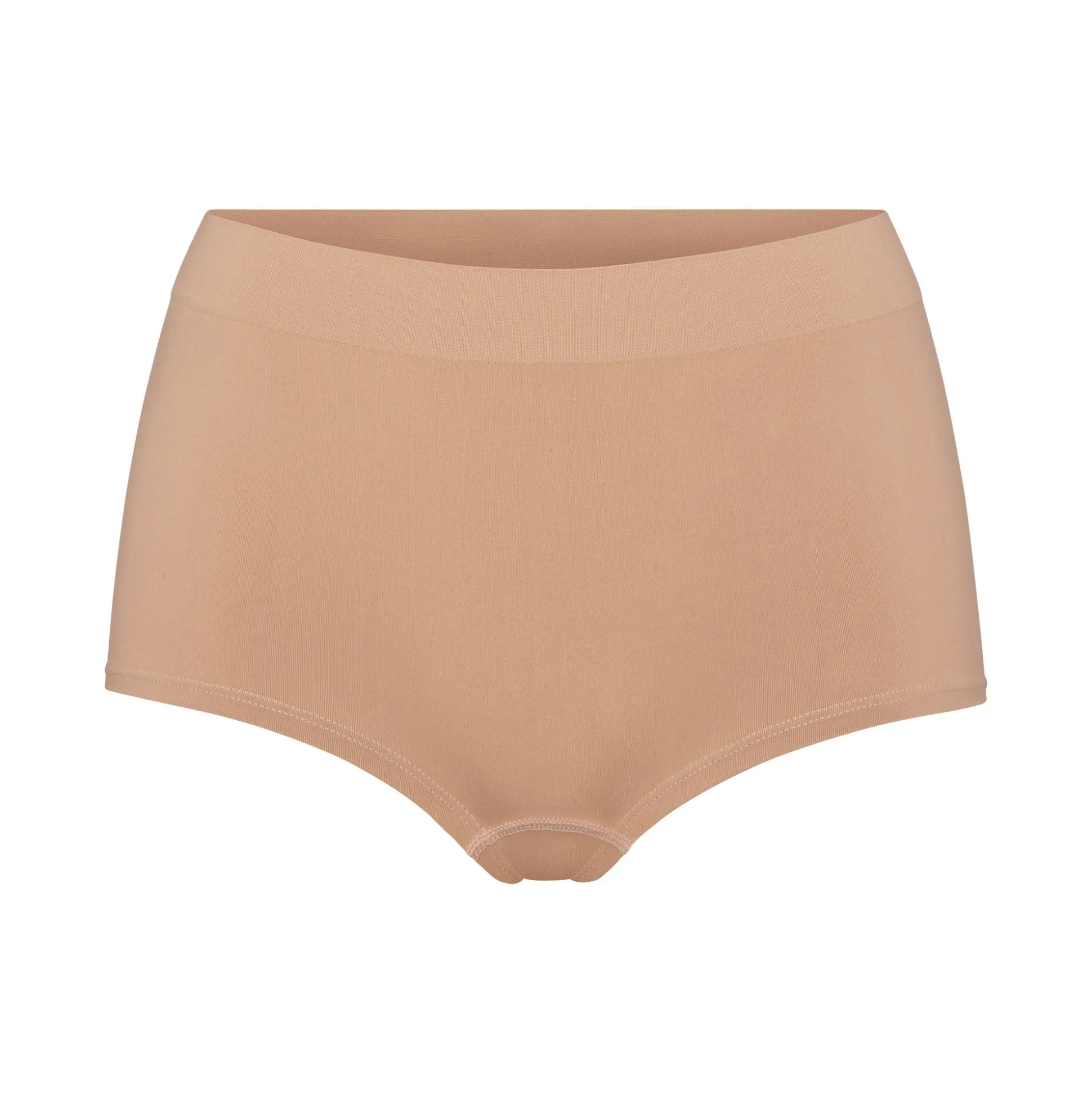 SOFT SMOOTHING SEAMLESS BOY SHORT | OCHRE