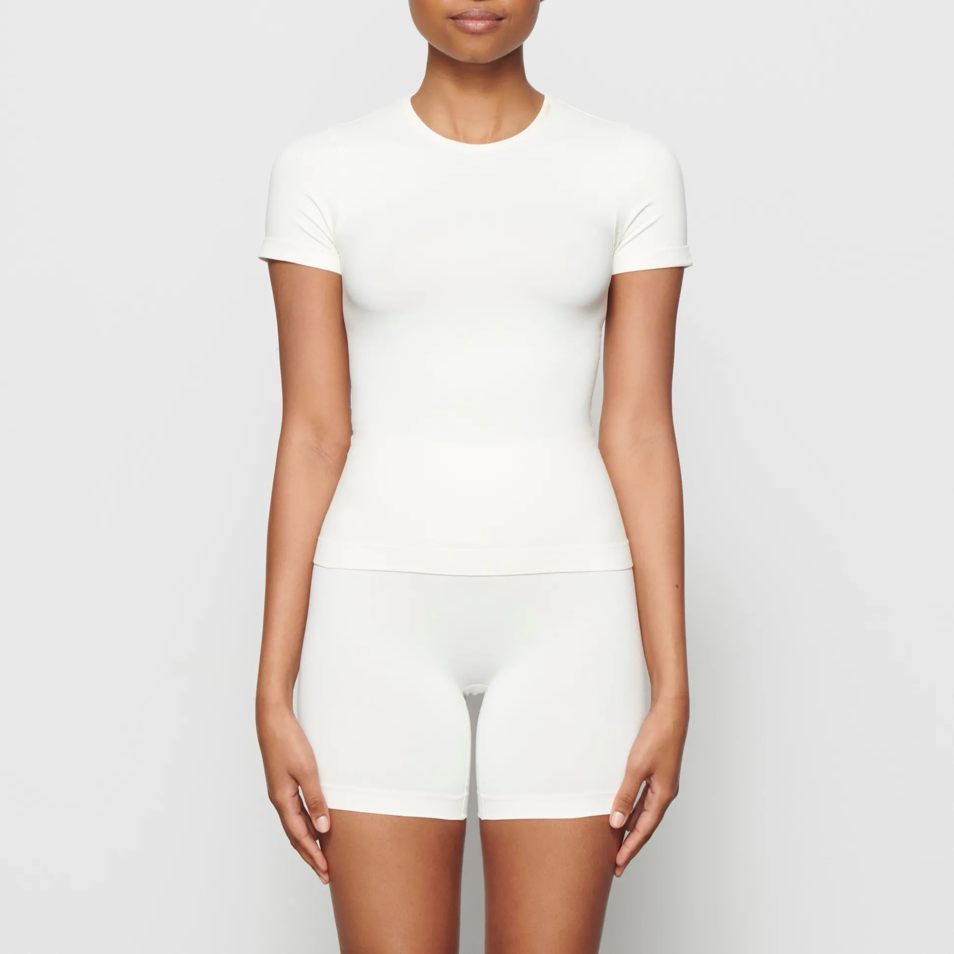 SOFT SMOOTHING SEAMLESS T-SHIRT | MARBLE
