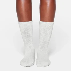 SPORT CREW SOCK | LIGHT HEATHER GREY
