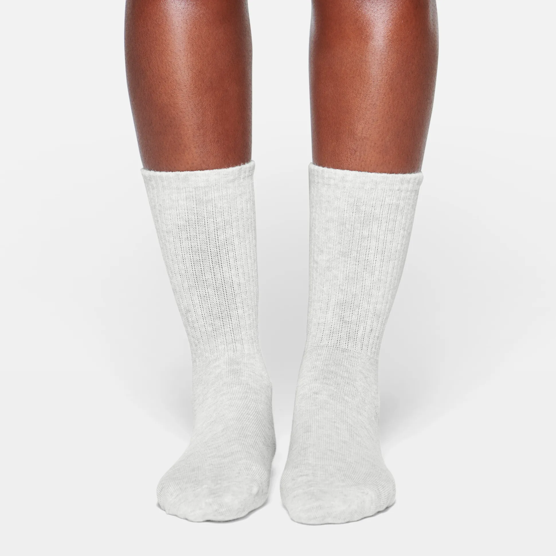 SPORT CREW SOCK | LIGHT HEATHER GREY