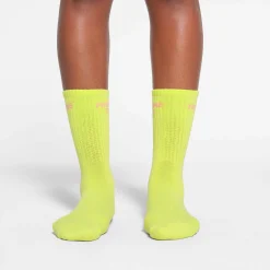 SPORT CREW SOCK 5-PACK | DAFFODIL BABY PINK MULTI