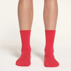 SPORT CREW SOCK 5-PACK | RED BRICK MULTI