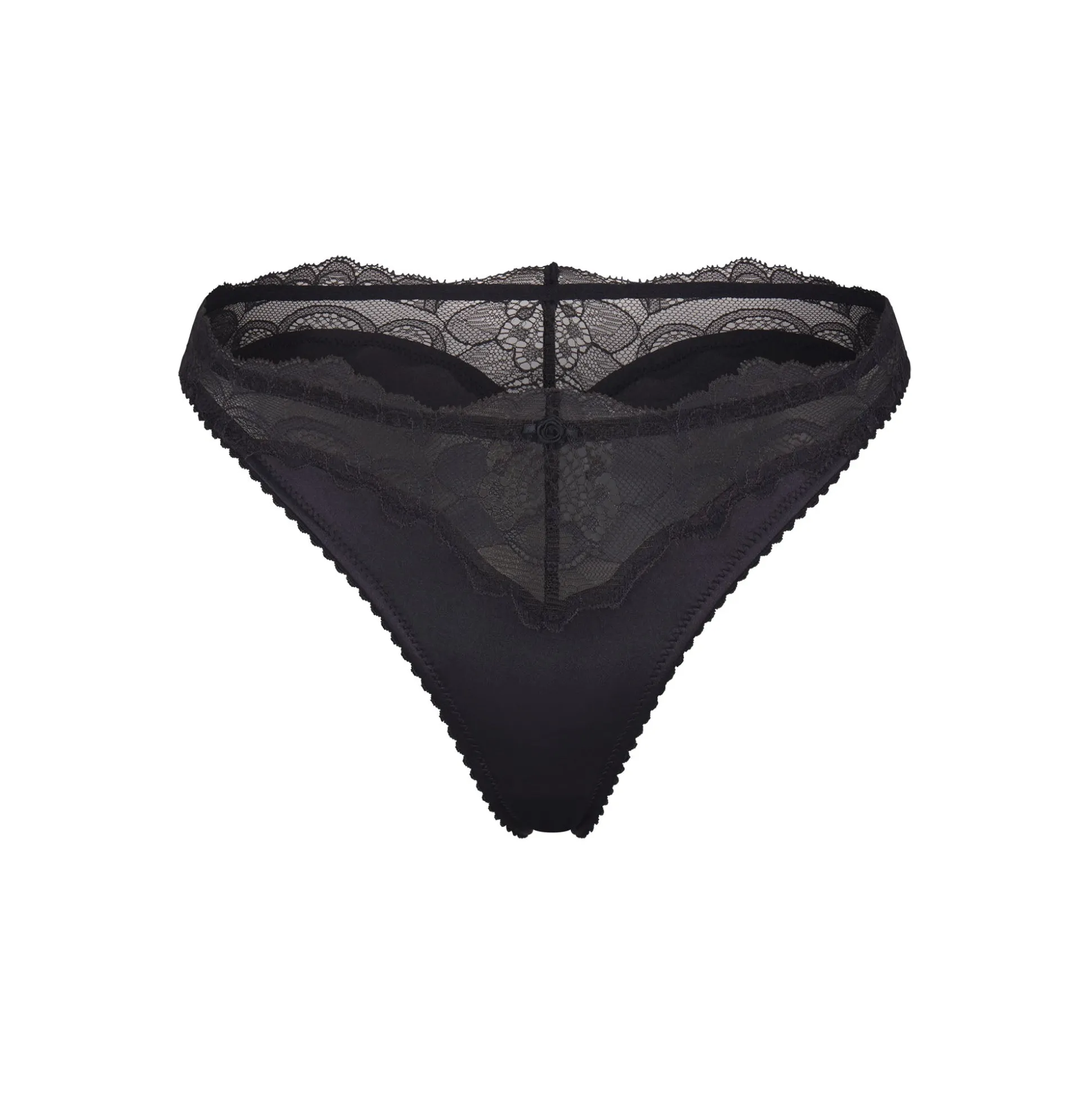 STRETCH SATIN LACE BIKINI | ONYX