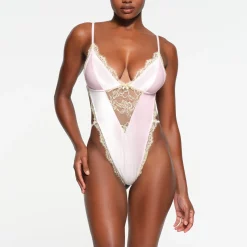 VELVET LACE TEDDY | CHERRY BLOSSOM