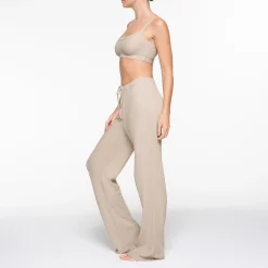 WAFFLE SCOOP BRALETTE | STONE