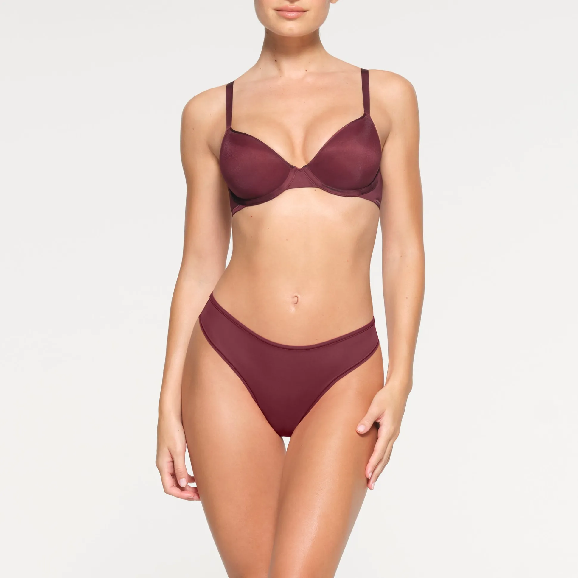WEIGHTLESS DEMI BRA | WINE