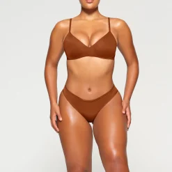 WIRELESS FORM PUSH-UP PLUNGE BRA | BRONZE
