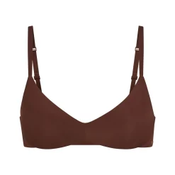 WIRELESS FORM PUSH-UP PLUNGE BRA | COCOA