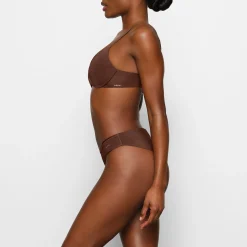 WIRELESS FORM PUSH-UP PLUNGE BRA | COCOA