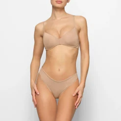 WIRELESS FORM PUSH-UP PLUNGE BRA | CLAY