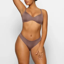 WIRELESS FORM PUSH-UP PLUNGE BRA | UMBER