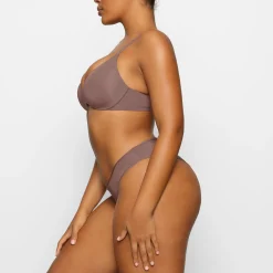 WIRELESS FORM PUSH-UP PLUNGE BRA | UMBER