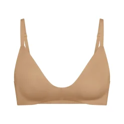 WIRELESS FORM T-SHIRT DEMI BRA | OCHRE