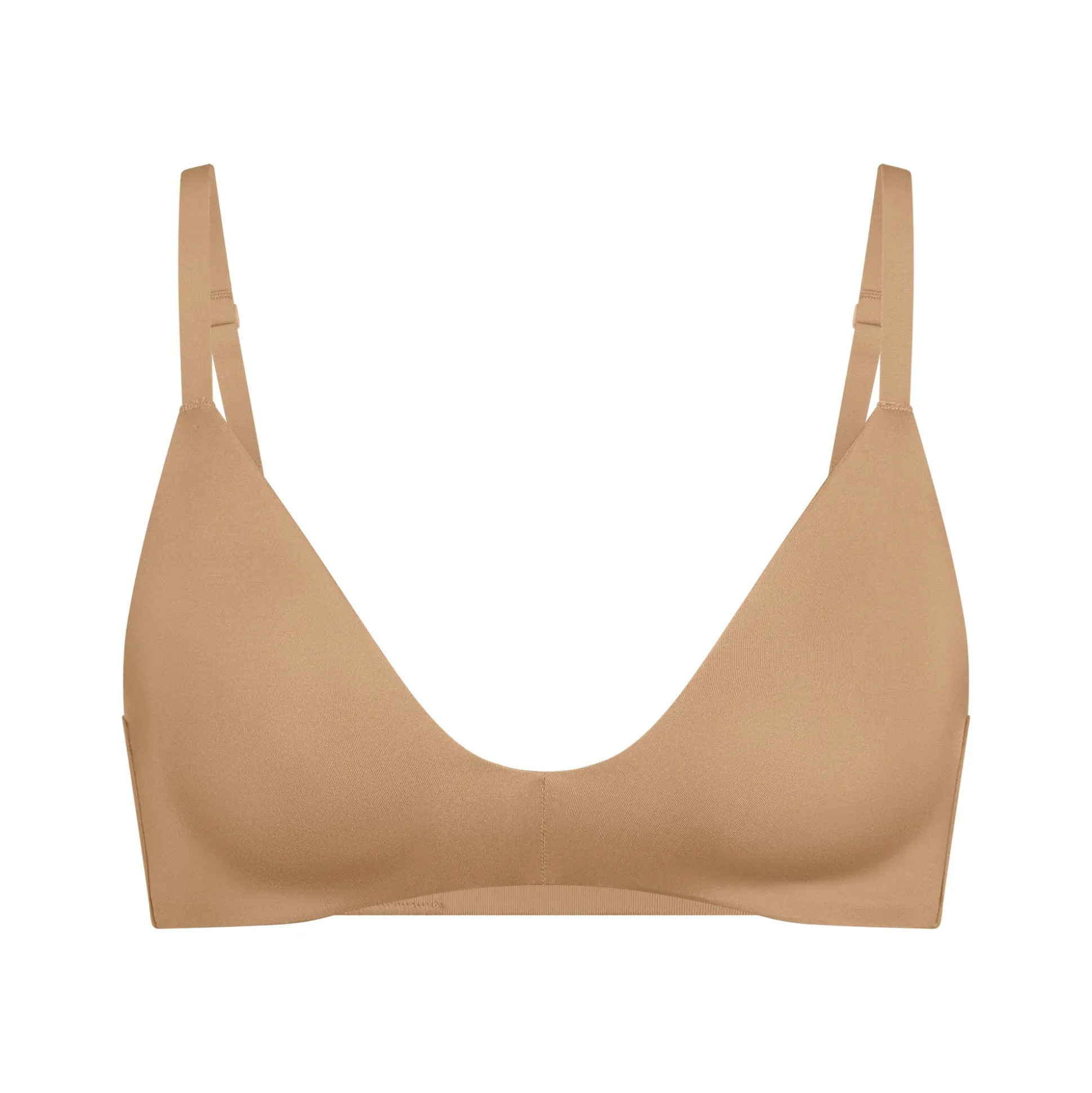 WIRELESS FORM T-SHIRT DEMI BRA | OCHRE