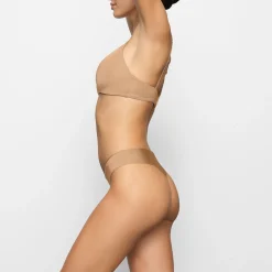 WIRELESS FORM T-SHIRT DEMI BRA | OCHRE
