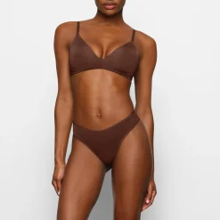 WIRELESS FORM T-SHIRT DEMI BRA | COCOA