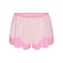 WOVEN SHINE LACE TAP SHORT | CHERRY BLOSSOM
